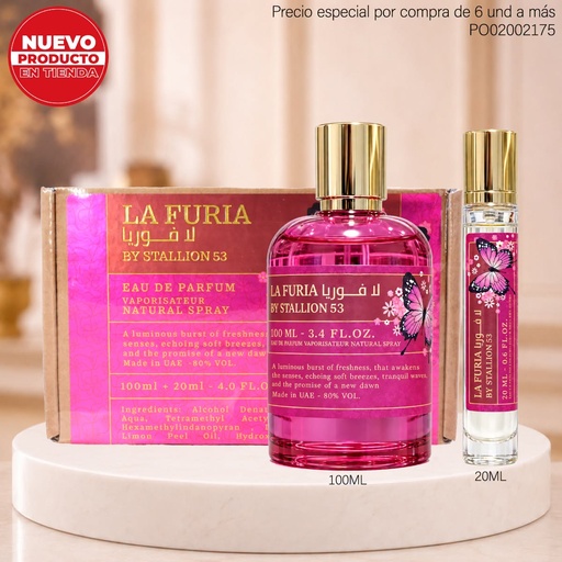 [PO02002175] ESTUCHE EMPER STALLION 53 LA FURIA FEMME 100/20ML