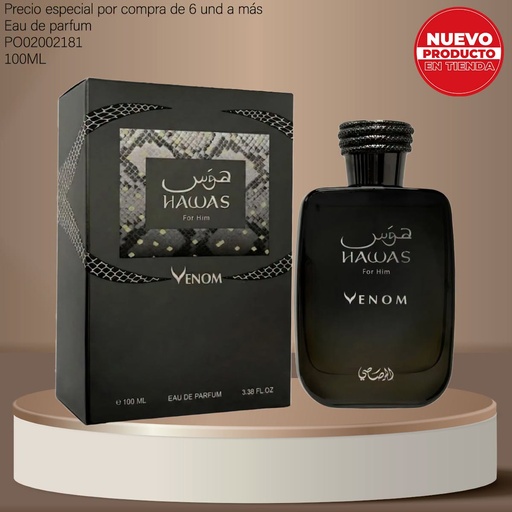 [PO02002181] PERFUME HAWAS VENOM RASASI FOR HIM EDP 100ML