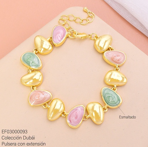 [EF03000093] PULSERA GOTAS IRREGULARES COL.VARIOS FD27355
