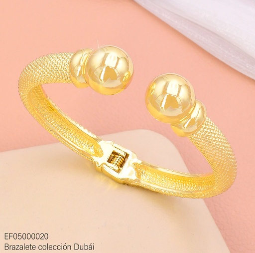 [EF05000020] BRAZALETE ESCAMADO C/ 2 PELOTAS  FD27588