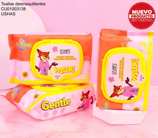 [CU01003138] TOALLA DESMAQUILLANTE ZOO USHAS GENTLE UDS010-1