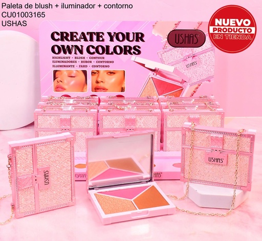 [CU01003165] BLUSH + CONTORNO 3C UBL016C