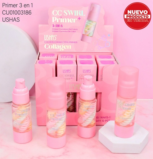[CU01003186] PRIMER 3EN 1CC SWIRL USHAS COLLAGEN HA613-1