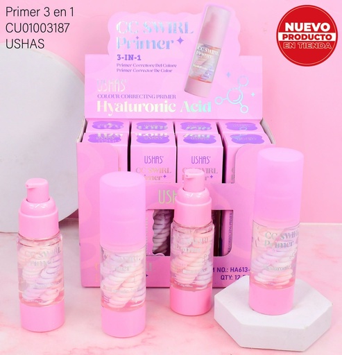 [CU01003187] PRIMER 3EN1 CC SWIRL USHAS ACIDO HYALURONICO HA613-2