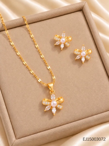 [EJ15003072] SET FLOR 6 PETALOS C/PERLITA CENTRO WH260606