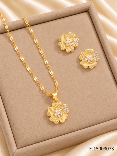 [EJ15003073] SET FLOR 5 PETALOS RAYADOS CENTRO ZIRC.WH260607