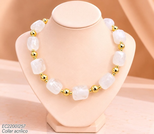 [EC22001257] COLLAR PELOTA RECT. BLANCO CE844-21 (INV526)