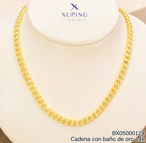 [BX05000124] CADENA BAÑO DE ORO 14K.XUPING MARTILLADA 60CM X000950517 (XP)
