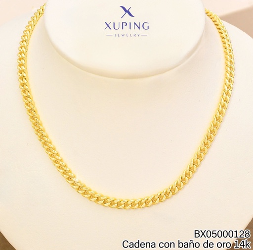 [BX05000128] CADENA BAÑO DE ORO 14K.XUPING MARTILLADA 60CM X001218684 (XP)