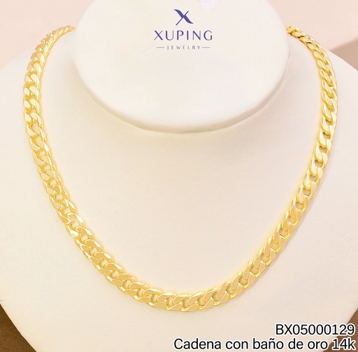 [BX05000129] CADENA BAÑO DE ORO 14K.XUPING MARTILLADA 49.5CM X000934261 (XP)