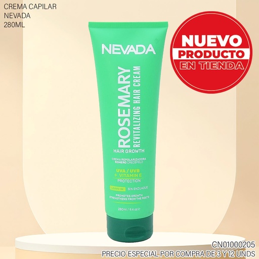[CN01000205] CREMA REPOLARIZADORA ROSEMARY 280ML NV01883