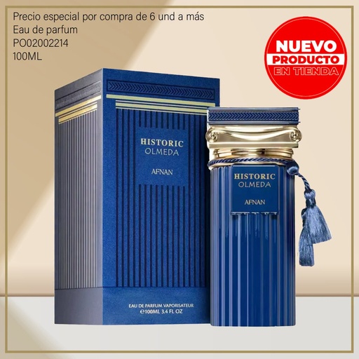 [PO02002214] PERFUME ORIGINAL AFNAN HISTORIC OLMEDA EDP VAPORISATEUR 100ML/3.4