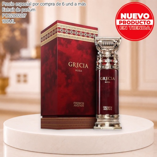 [PO02002217] PERFUME ORIGINAL GRECIA ROSA EDP 100ML/3.4 FRENCH AVENUE BY FRAGRANCE WORLD