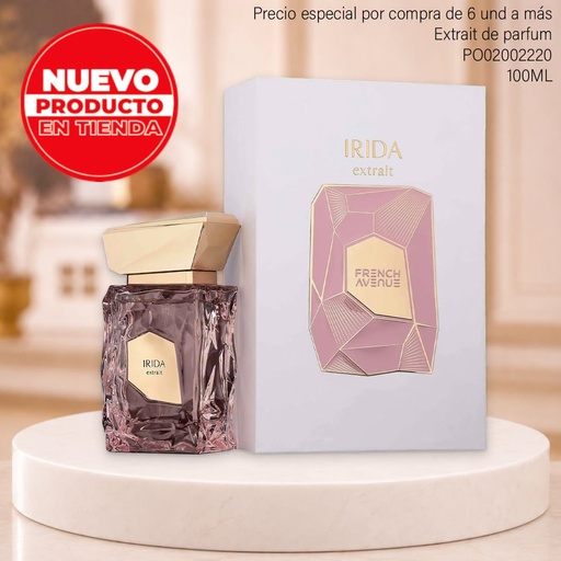 [PO02002220] PERFUME ORIGINAL IRIDA EXTRAIT BY FRENCH AVENUE EDP 100 ML/3.4