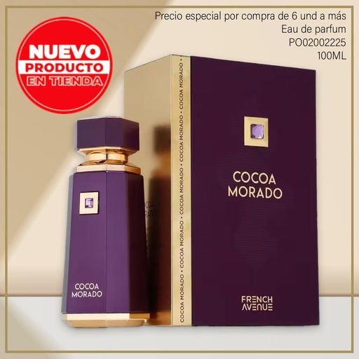 [PO02002225] PERFUME ORIGINAL COCOA MORADO FRENCH AVENUE EDP 100ML/3.4