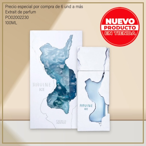 [PO02002230] PERFUME ORIGINAL RAVINE ICE FRENCH AVENUE EDP 100ML/3.4