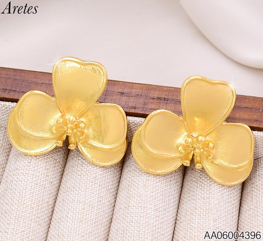 [AA06004396] ARETES FLOR 3 PETALOS C/PISTILOS KE123996-SP (KS26)