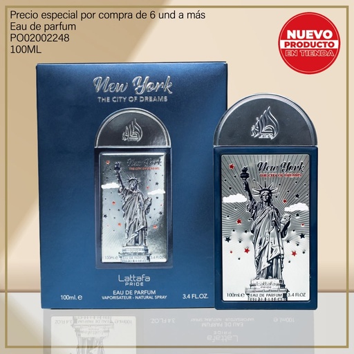 [PO02002248] PERFUME PRIDE NEW YORK THE CITY LATTAFA 100ML EDP