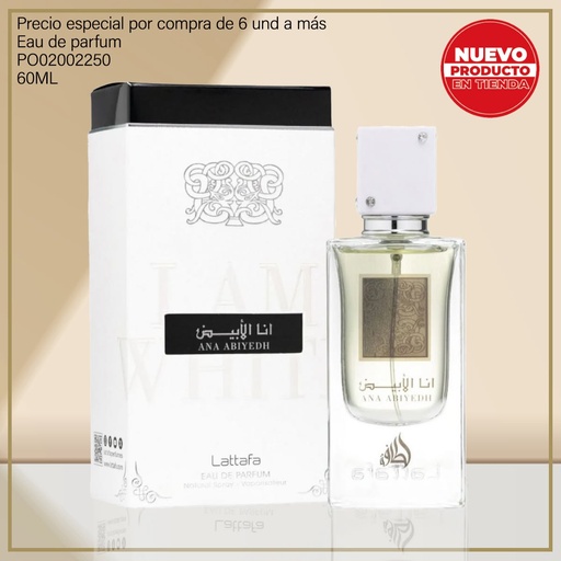 [PO02002250] PERFUME ANA ABIYEDH LATTAFA 60ML EDP