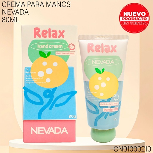 [CN01000210] CREMA P/MANOS NEVADA 80GR RELAX NV90230