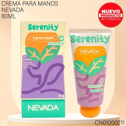 [CN01000211] CREMA P/MANOS NEVADA 80GR SERENITY NV90231