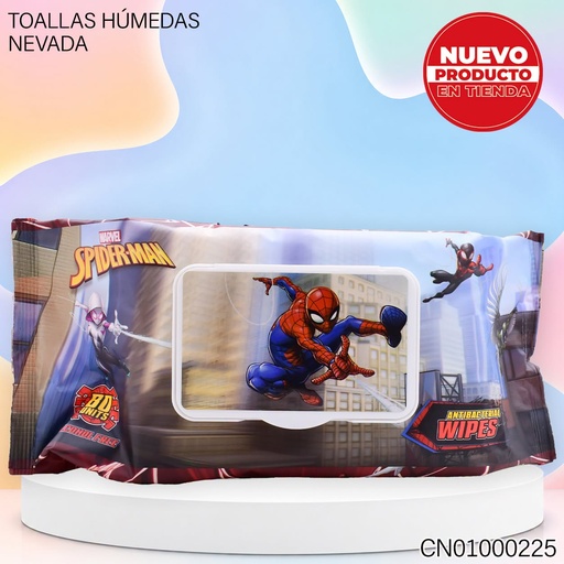 [CN01000225] TOALLAS HUMEDAS INFANTIL  SPIDER-MAN 80PZA MR02756