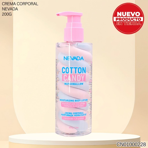 [CN01000228] CREMA CORPORAL PERFUMADA COTTON CANDY MARSHMALLOW 200G NV92287