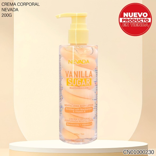 [CN01000230] CREMA CORPORAL PERFUMADA VANILLA SUGAR MARSHMALLOW 200G NV92289