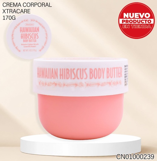 [CN01000239] BODY BUTTER XTRACARE 170GR  HAWAIIAN HIBISCUS 9565
