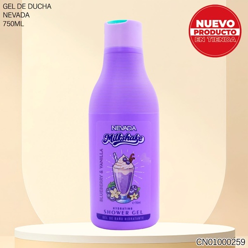 [CN01000259] GEL DE BAÑO MILK SHAKE 750ML BLUEBERRY &VANILLA NV92565