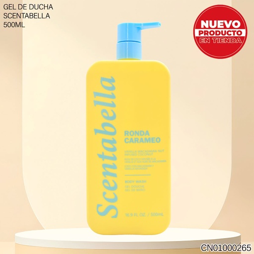 [CN01000265] GEL DE BAÑO SCENTABELLA 500ML RONDA CARAMEO 60692