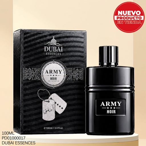 [PD01000017] PERFUME DUBAI ESSENCES ARMY NOIR 100ML DB092218