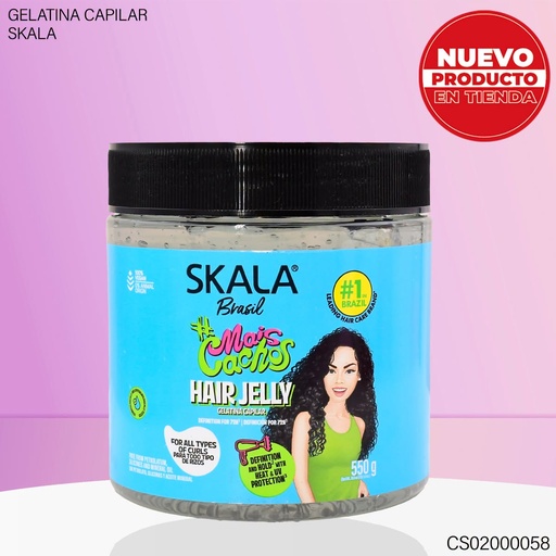 [CS02000058] GEL CAPILAR SKALA BRASIL 550GR  MAIS CACHOS 2311