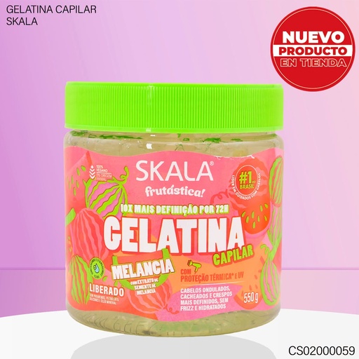 [CS02000059] GEL CAPILAR SKALA  FRUTASTICA 550GR MELANCIA 0737