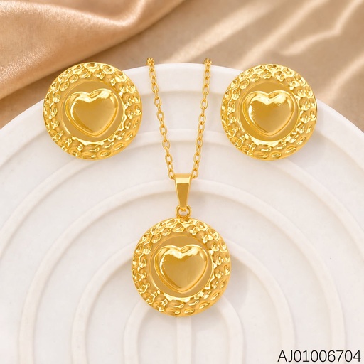 [AJ01006704] SET RD. CORAZON CENTRO BORDE PUNTEADO SA1334-143 (INV526)