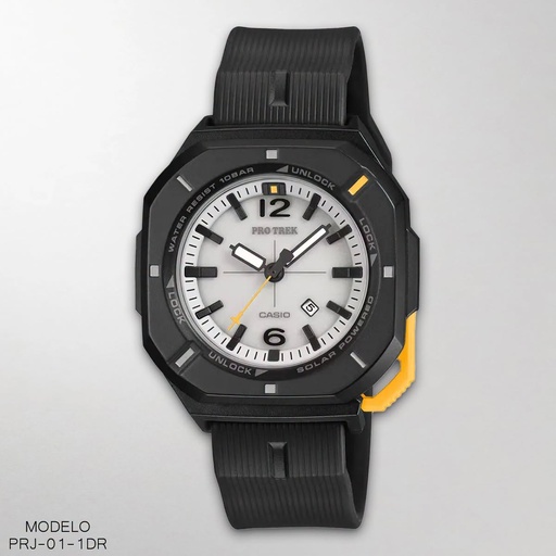 [PRJ-01-1DR] RELOJ CASIO PRO TREK ANALOGO PRJ-01-1DR (5548) RESINA NEGRO.