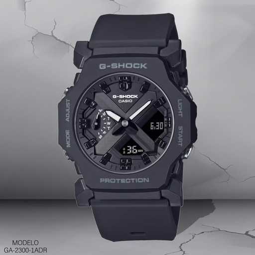 [GA-2300-1ADR] RELOJ CASIO G-SHOCK ANA/DIG. CAB. GA-2300-1ADR (5725) RESINA NEGRA.
