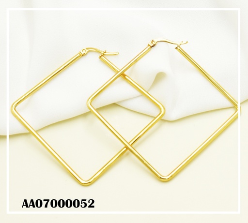 [AA07000052]  ARGOLLA DORADA FORMA DE ROMBO 60CM
