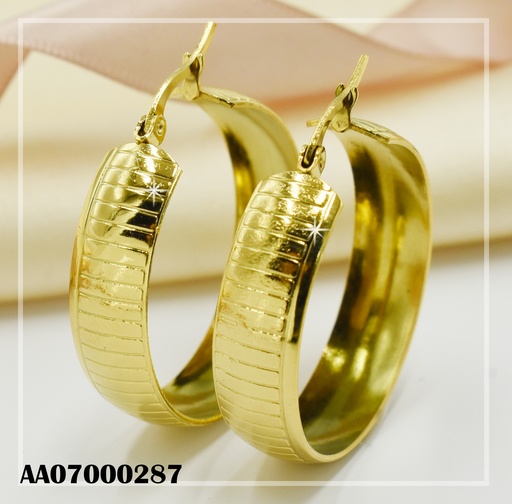 [AA07000287] ARGOLLAS ANCHAS RAYAS HORIZONTALES 40MM