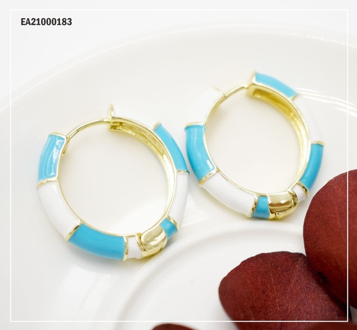 [EA21000183] ARGOLLAS CELESTE CON BLANCO