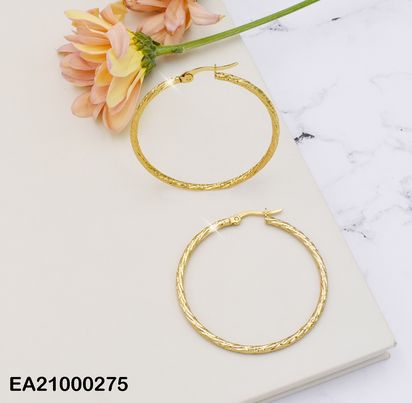 [EA21000275] ARGOLLAS DORADAS C/GRABADOS P4847