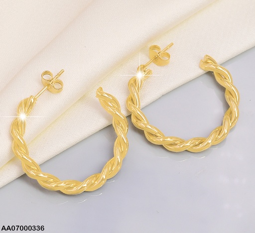 [AA07000336] ARGOLLAS DORADAS TORNEADAS 30MM
