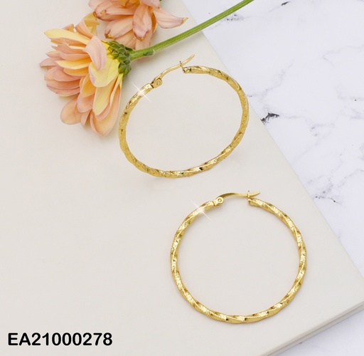 [EA21000278] ARGOLLAS DORADAS TORNEADAS P4841 40MM