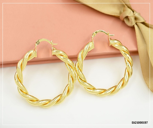 [EA21000197] ARGOLLAS ENTRELAZADAS LISAS 40 CM