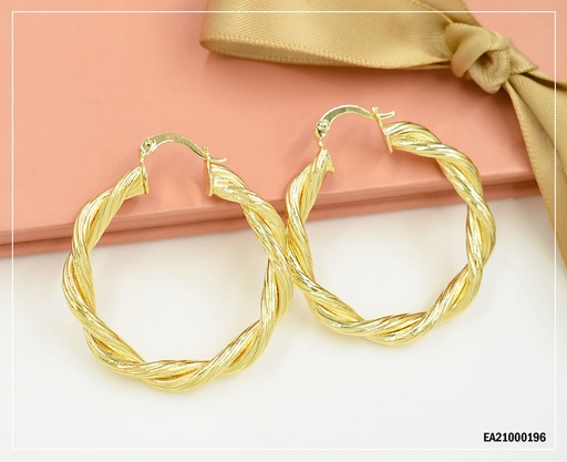 [EA21000196] ARGOLLAS TORNEADAS GRABADO RAYADO 40 CM
