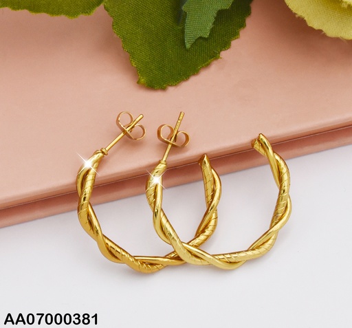[AA07000381] ARGOLLAS TORNEADAS LISAS/RAYITAS HORIZONTALES 30CM P4143