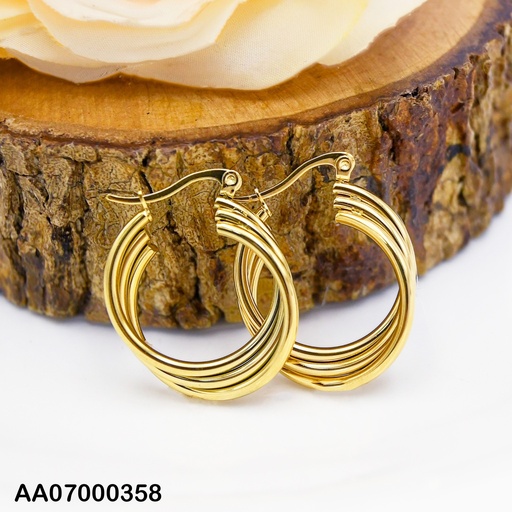 [AA07000358] ARGOLLAS TRIPLES ENTRELAZADAS 30MM
