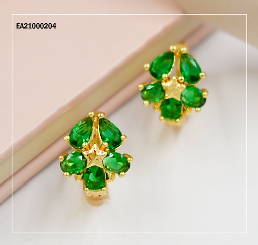 [EA21000204] ARGOLLITAS CON FLOR VERDE