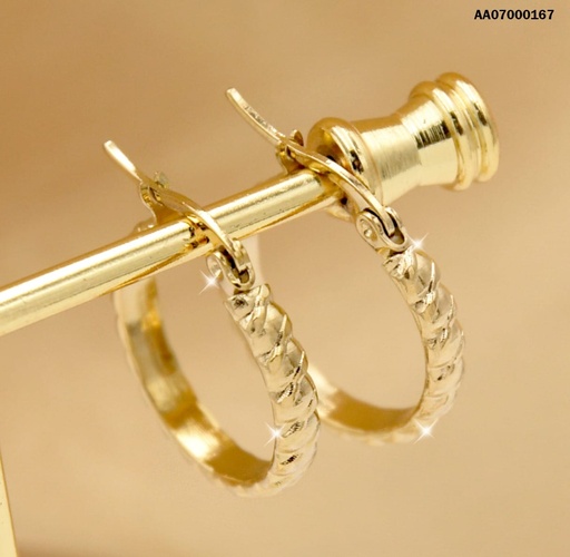 [AA07000167] ARGOLLITAS GRABADO TRENZADO 20MM