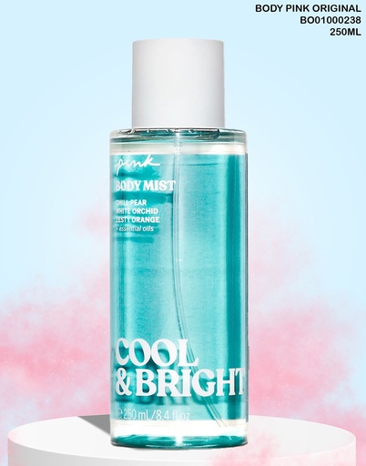 [BO01000238] BODY PINK MIST COOL & BRIGHT 250ML